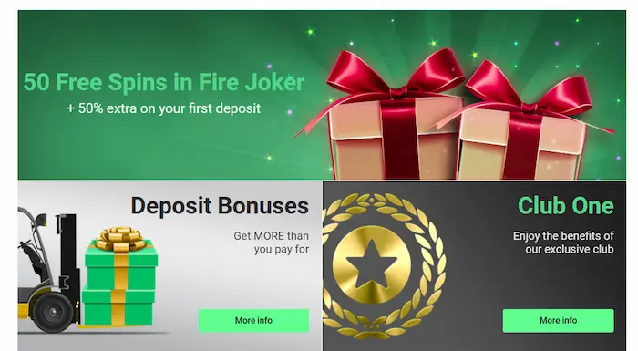 One Casino New Zealand bonuses